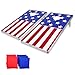 GoSports Cornhole PRO Regulation Size Bean Bag Toss Game Set | American Flag Design