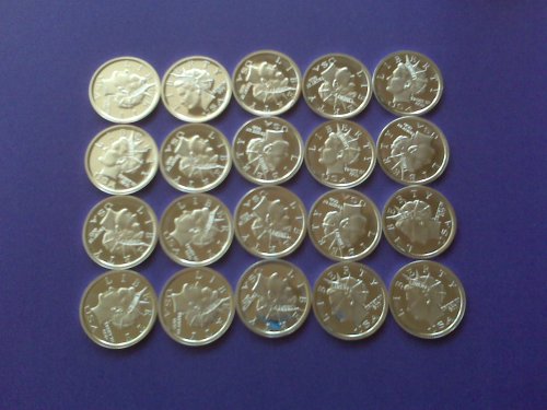 20 $5 Silver Liberty Dollars 5 oz total by Liberty Dollar