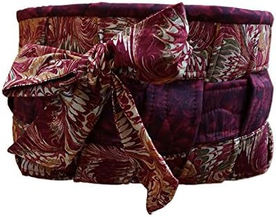 Quilted and Woven Fabric Christmas Muffin Bread Cookie Gift Biscuit Basket