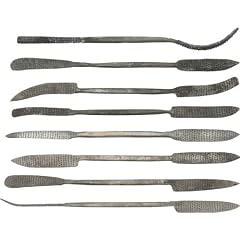 Speckstein-Set Werkzeug - Raspel 24 cm lang