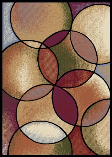 Home Dynamix New Generation 3218-463 Black 7-Feet 8-Inch by 10-Feet 5-Inch Contemporary Area Rug