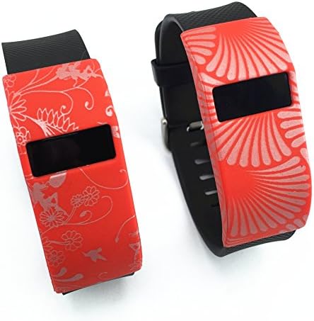 Band Cover for Fitbit Charge/Fitbit Charge HR Slim Designer Sleeve Protector accessories (2PCS-016)