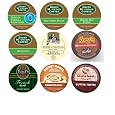 Discounts 18 Pack Flavors Variety Pack of K Cups for Keurig Brewers. Tully's French Roast, Green Mountain Coffee French Vanilla Iced Coffee, Green Mou