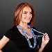 Blue & Silver Light Up Beaded Necklace (Set of 12)