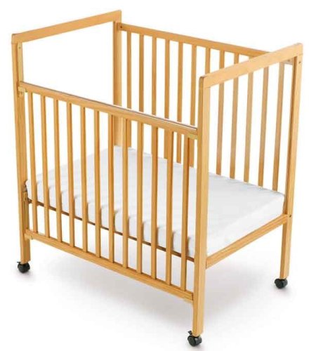 One Hand Drop-Side Crib - Slatted