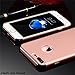 iPhone 7 Plus Case, COOLQO Ultra-Thin 3in1 Plastic Electroplated Hard Frame + Tempered Glass Screen Protector Slim fit Shockproof PC Matte Cover Case for iPhone 7 Plus 5.5 - Rose Gold