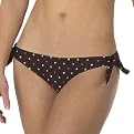 Xhilaration® Mod Dot Side-Tie Scoop Swim Bottoms - Brown/ Multicolor