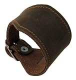 Genuine Leather Bracelet / Watch Band Style - Brown