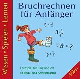 Bruchrechnen f&uuml;r Anf&auml;nger: 98 Frage- und Antwortkarten, L&ouml;sungskarte und Spielanleitung - In Pappschachtel, ab dem 2 - Lernjahr - Komet