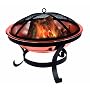 Premier BH073563 42cm Copper Effect Firepit with Metal Mesh Cover