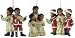 Set of 3 African American Caroling Children Christmas Ornaments
