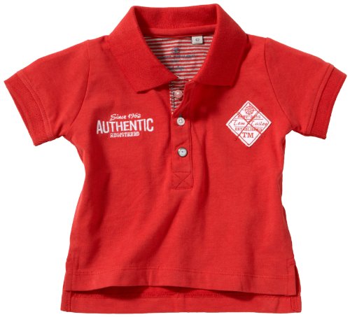 TOM TAILOR Baby - Jungen Hemd 15120930022/fashion polo, Gr. 92, Rot (4127) Preisvergleich