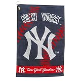 MLB New York Yankees Woven Jacquard Golf Towel