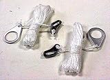  : Sturmleine 4m, 4 m lang, 3 mm, Nylon, 4er Pack