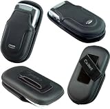 CELLET Blackberry 7100, 7105, 7100g, 7100t , 7130e,7130c/ 7130g/ Treo 650, 680, 700p, 700w, 700wx/ Sony Ericsson P910 Black Pouch Cover- retail packaging