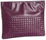 Jessica Jensen Woven Portfolio Clutch,Grape,one size