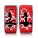 Red Groupie Sexy Silhouette Design Decal Skin Sticker for the Samsung Sway Cell Phone