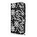 Cellularvilla Wallet Case for BLU Studio 5.5 D610a Black Glitter Pu Leather Wallet Card Flip Open Pocket Case Cover Pouch