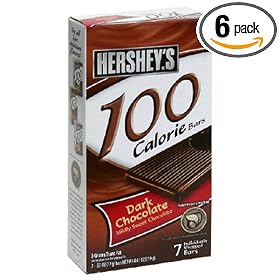 Hershey's Dark Chocolate 100 Calorie Thin Bar, 4.41-Ounce Boxes (Pack of 6)