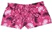  : Fuschia Hot Pink Paisley Novelty Print Wild Flannel Cotton Girl Boxers Mini Itty Bitty Shorts 1" Inseam, Covered elastic waist, 100% cotton, available in 5 adult sizes