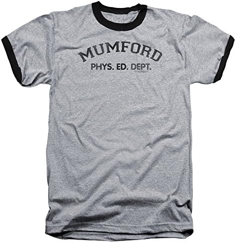Beverly Hills Cop Mumford Mens Adult Ringer Shirt HEATHER/BLACK SM