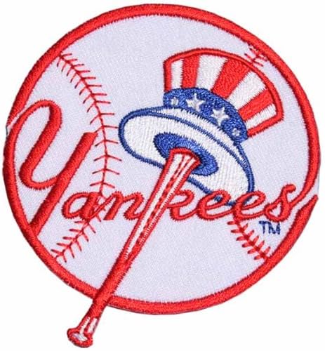 MLB09 - MLB BASEBALL NEW YORK YANKEES IRON PATCH Size 3x3.5 Inches,7.5x8.5 Cm