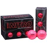 Nitro Maximum Distance Golf Ball (12-Pack), Pink
