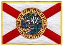 Florida State Flag Embroidered Patch Iron-On FL Emblem