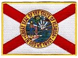Florida State Flag Embroidered Patch Iron-On FL Emblem