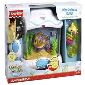 Fisher Price Ocean Wonders Aquarium Combo Set with Seahorse Rattle by Ocean Wonders
