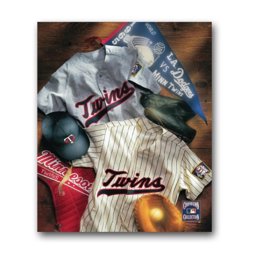 MLB Minnesota Twins Artissimo Vintage Jersey Collage 22x28 Canvas