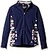 Danskin Girls' Big (7-16) Jacket, Navy, Medium (8/10)