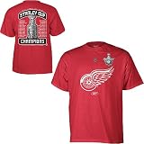 Reebok Detroit Red Wings 2008 Stanley Cup Champions Roster T-shirt