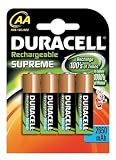 Duracell Supreme AA 2650mAh Pack of 4