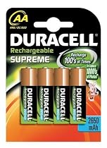 Duracell Supreme AA 2650mAh Pack of 4