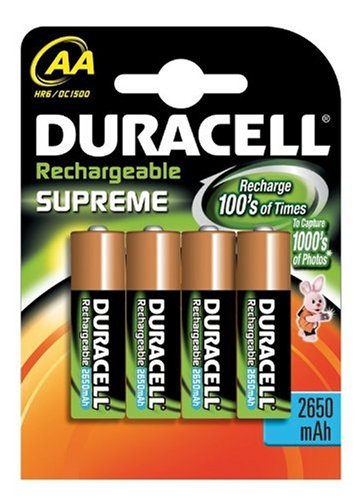 Duracell Akku Mignon AA (HR6) 1,2V 2.450mAh, 4er Pack