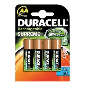 Duracell Supreme AA 2650mAh Pack of 4