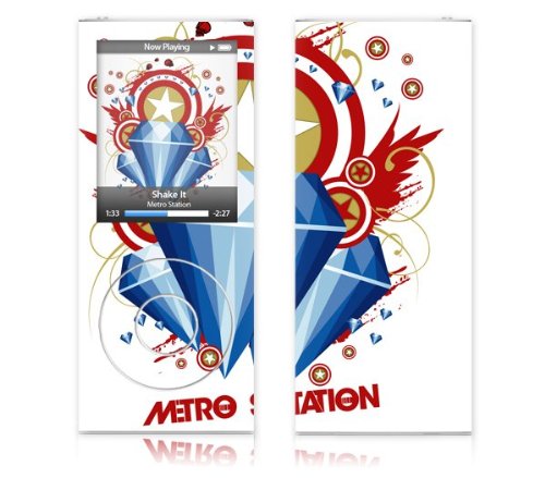  Music Skins MS-MSTA10005 iPod Nano- 4th Gen- Metro Station- Captain America Skin