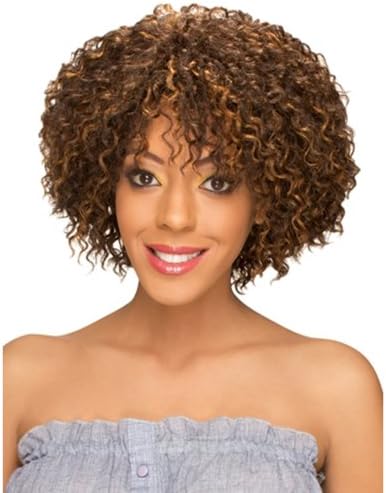 HOLLYWOOD SIS Synthetic Fiber Wig - AFRO NATURAL AMOR (#2 - Dark Brown)