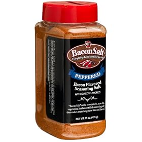 J&D's Bacon Salt, Peppered, 15-Ounce Container