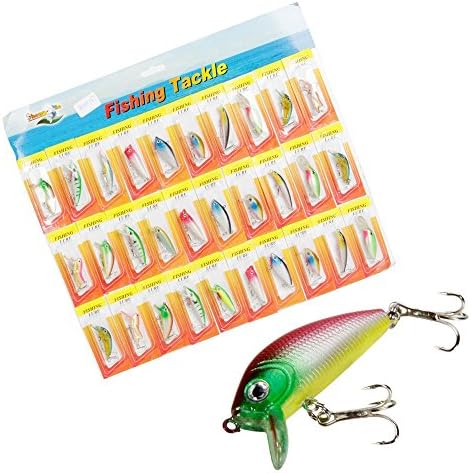 HOT!Lot 30pcs Trout Spoon Metal Fishing Lures Spinner Baits Bass Tackle Colorful