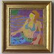 Mermaid I, Original Oil Painting on Canvas By Carmel Art Association Artist Victor Di Gesu - Framed Artwork