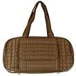 Chocolate Brown Lug Tugboat Mini Duffel Bag: drawstring inside bag