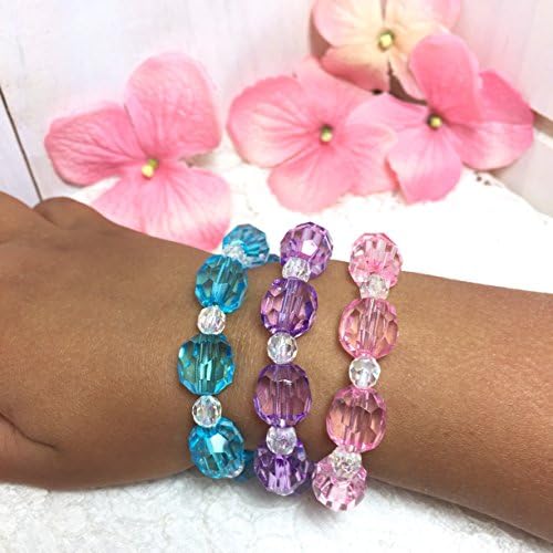 Little Girls Jewelry - 1 Stretch Bracelet for Girls - Dress Up Jewelry - Girls Party Favors - Gifts for Toddler Girls