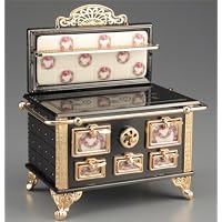Reutter Porcelain Miniature Roseband Kitchen Stove