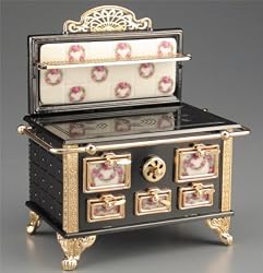 Reutter Porcelain Miniature Roseband Kitchen Stove