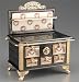 Reutter Porcelain Miniature Roseband Kitchen Stove