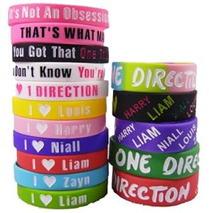 16pcs 1d Bracelet Lot POP Band Silicon Wristband