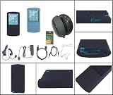 iShoppingdeals - Travel Accessories Kit Bundle Lot for Sony Walkman NWZ-E463 NWZ-E464 NWZ-E465 4GB 8GB 16GB MP3 Player