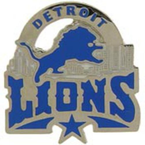 NFL Detroit Lions Star Pin 1 1/4